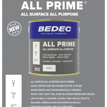 Bedec All Prime All Surface Primer Paint Monster Uk