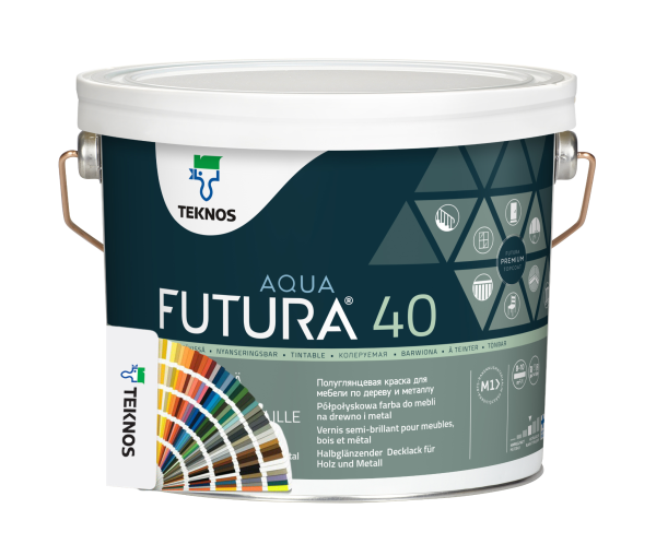 Teknos Futura Aqua 40 mixed Paint Colours