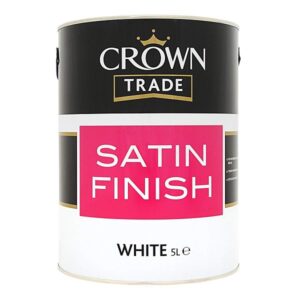Crown trade satin finish white