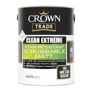 Crown Clean Extreme Stain Resisting Scrubbable Matt Paint