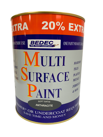 Bedec Multi Surface Paint (MSP) Anthracite Grey 20% Free | All Sheens